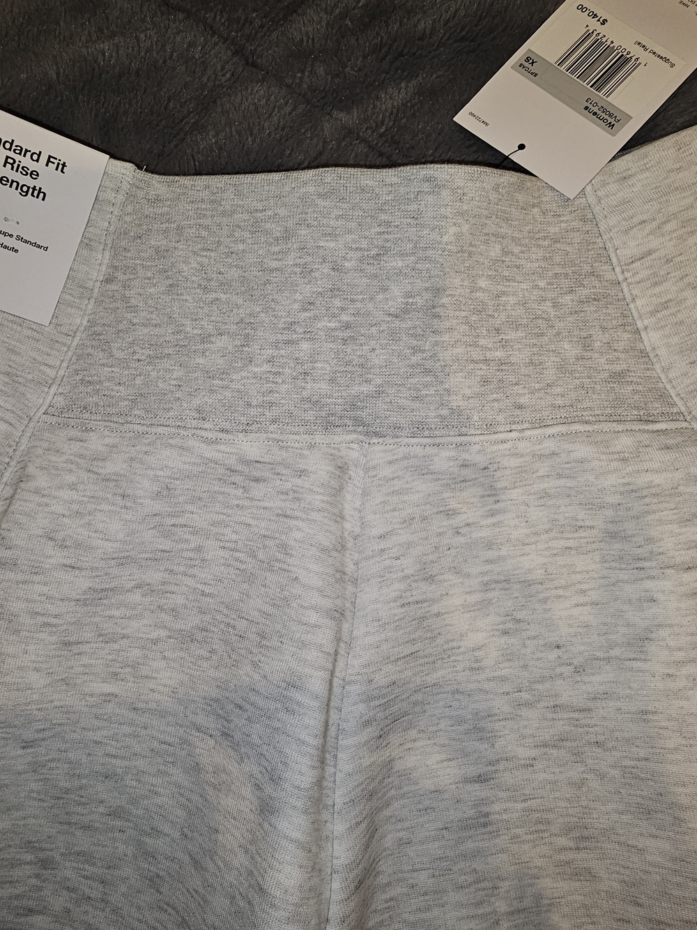 Nike Womens' Light Gray Wide-Leg Sweatpants - Picture 7 of 9